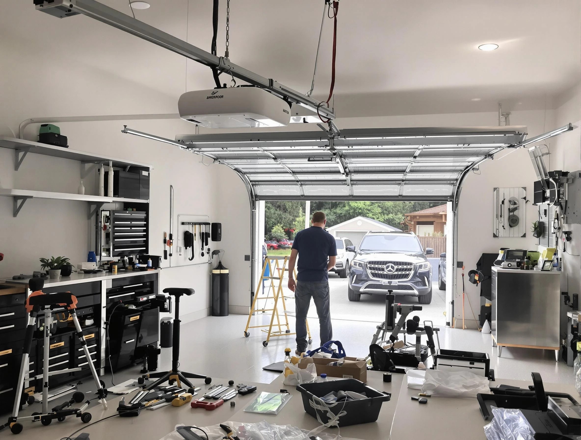 Garage door opener installation by Madison Garage Door Repair in Madison