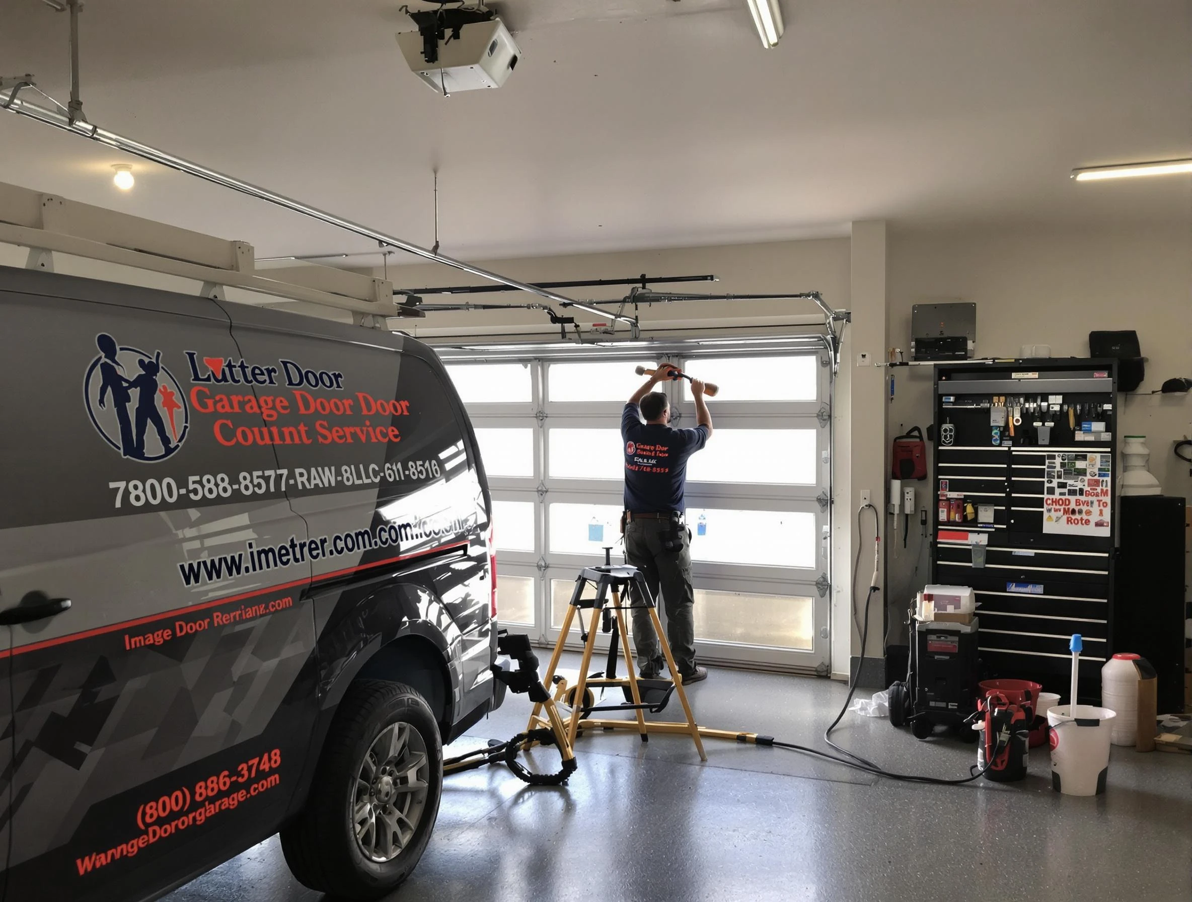 Madison Garage Door Repair rapid response team performing same-day repair in Madison